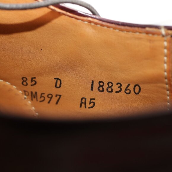 Vintage USA Cole Haan Mens Oxford Size 8.5 D Burgundy Leather Cap Toe Dress Shoe main image 2